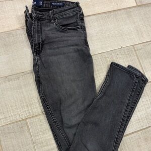 Hollister Charcoal High-Rise Super Skinny Jeans
